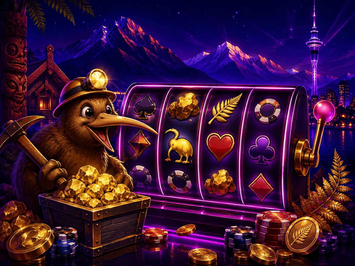 Kiwi Gold Rush pokie at Ozzybet Casino
