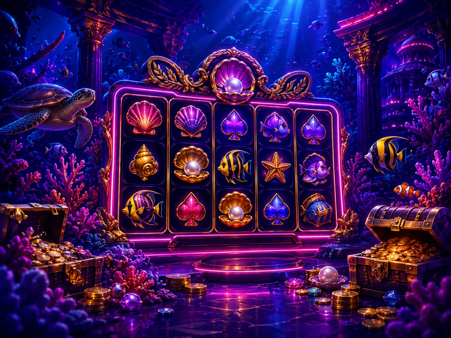 Reef Riches pokie at Ozzybet Casino
